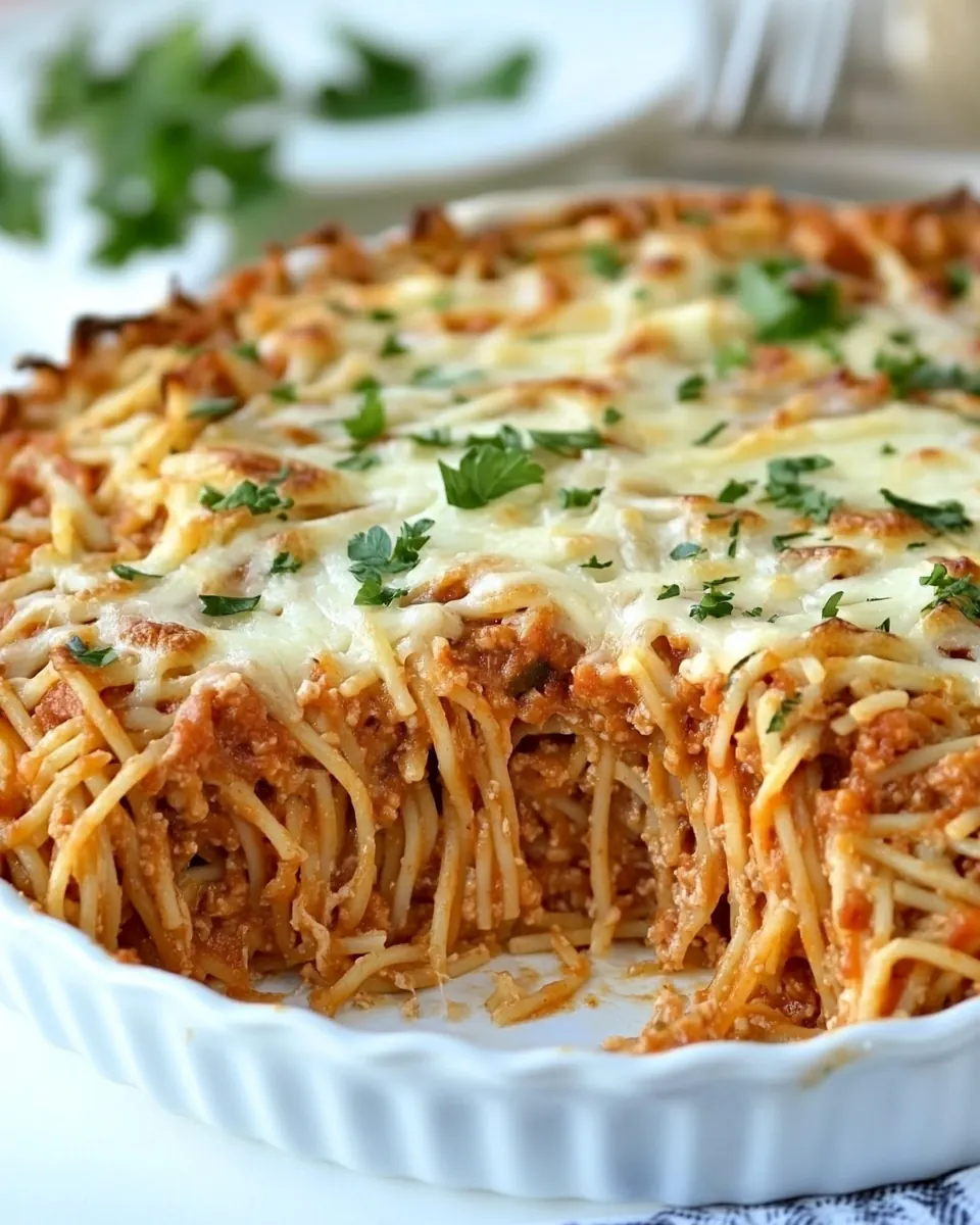 Easy Spaghetti Pie