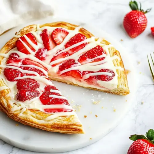 Easy Strawberry Cheesecake Danish