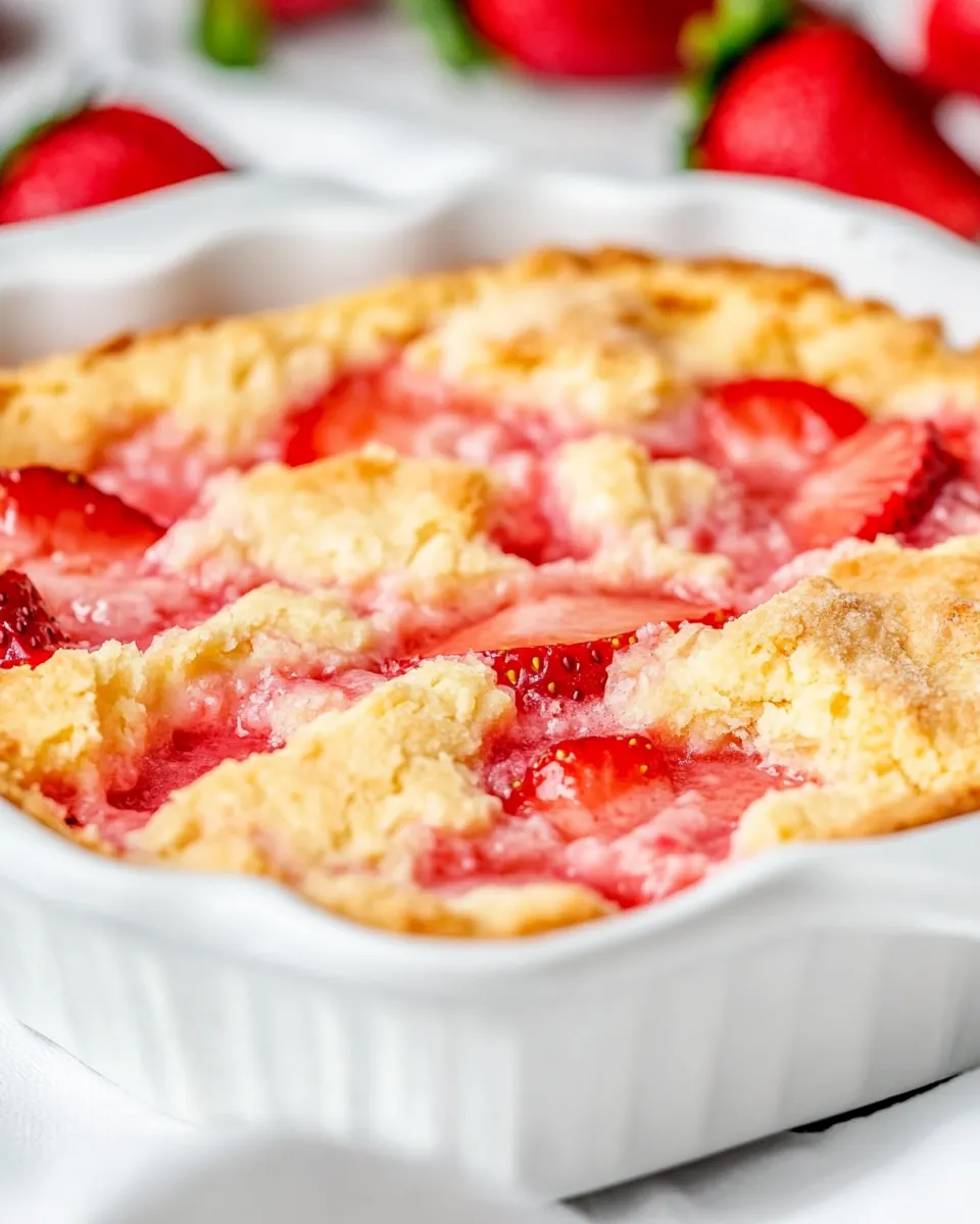 Easy Strawberry Cobbler