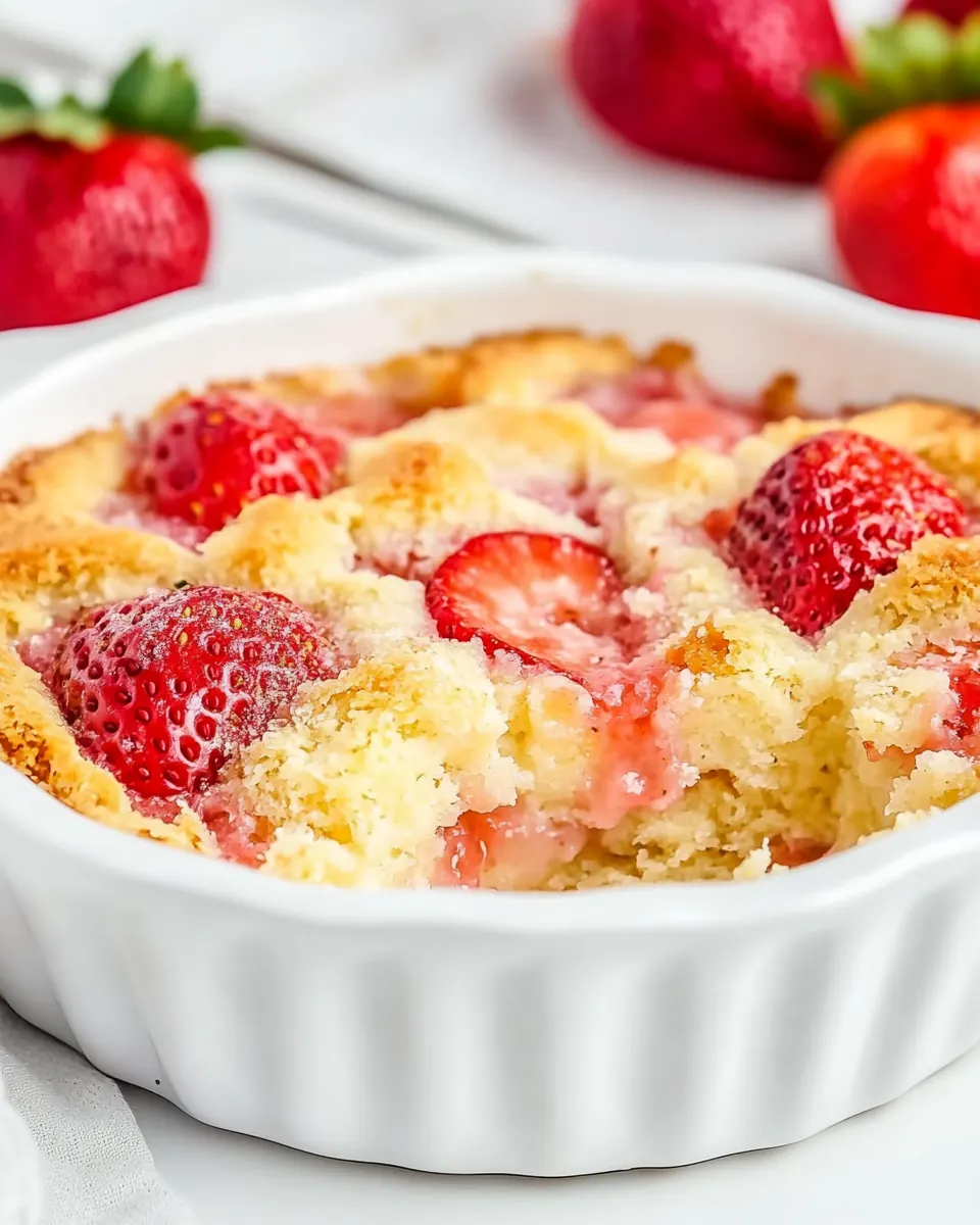 Easy Strawberry Cobbler