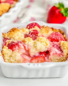 Easy Strawberry Cobbler