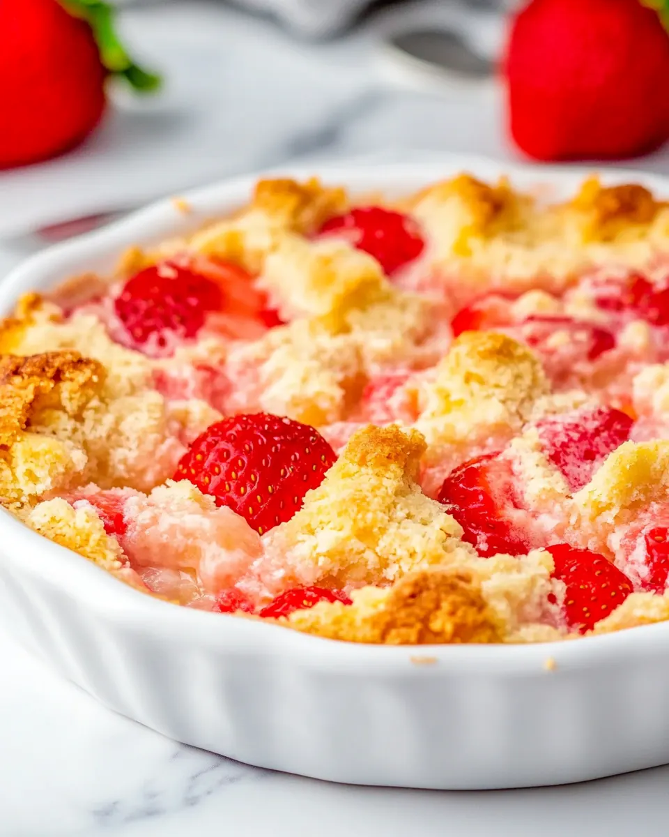 Easy Strawberry Cobbler