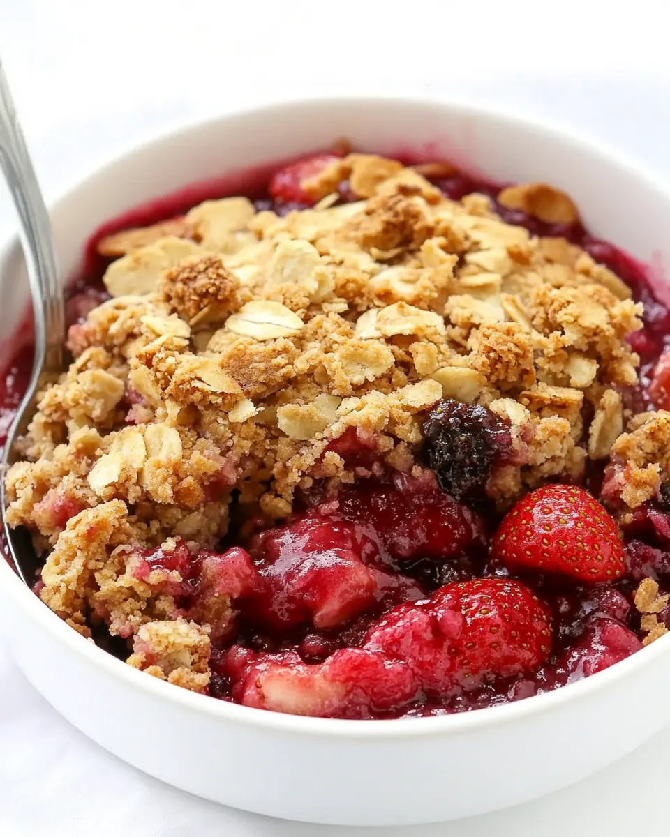 Easy Strawberry Crisp