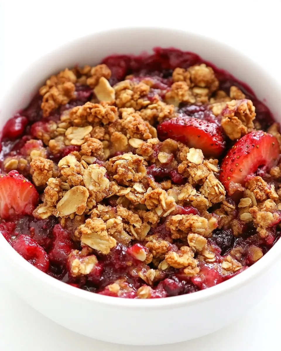 Easy Strawberry Crisp