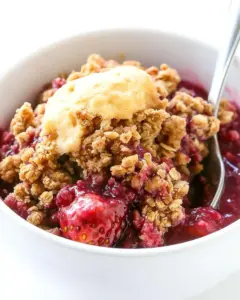 Easy Strawberry Crisp