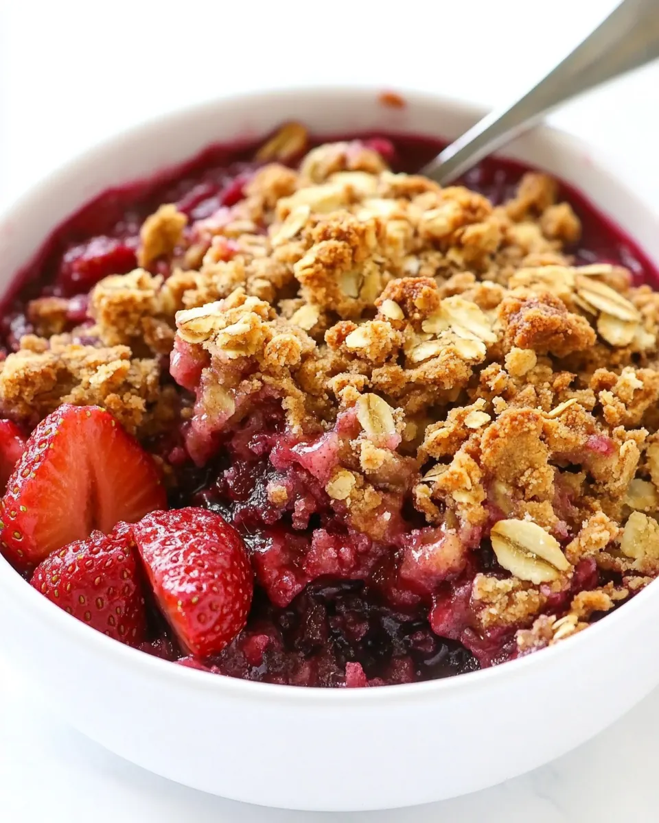 Easy Strawberry Crisp