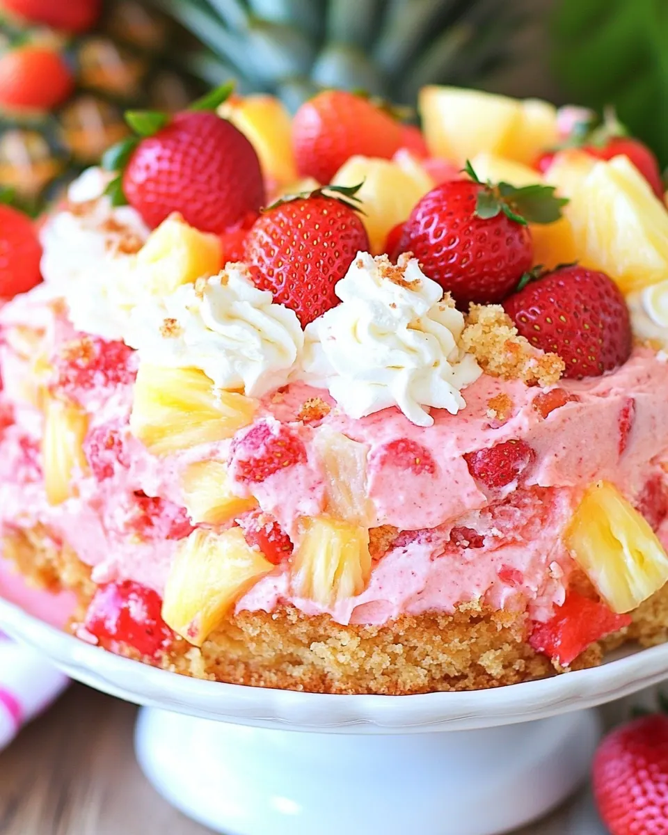 Easy Strawberry Pineapple Cake