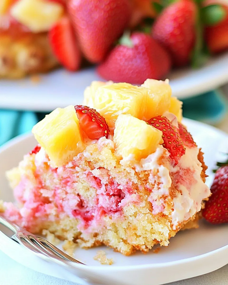 Easy Strawberry Pineapple Cake