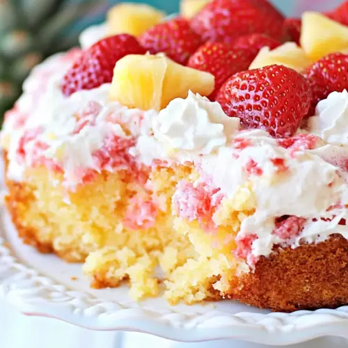 Easy Strawberry Pineapple Cake