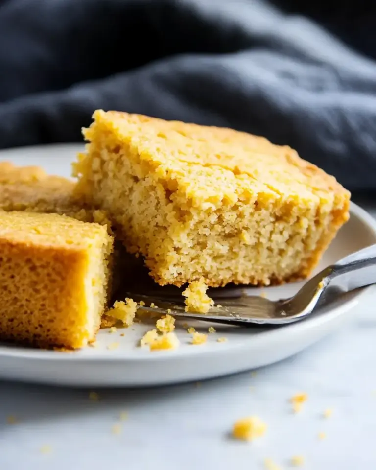 Easy Sweet Vegan Cornbread with Applesauce