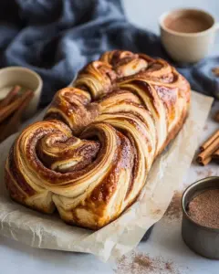 Easy Swirled Cinnamon Sugar Croissant Loaf