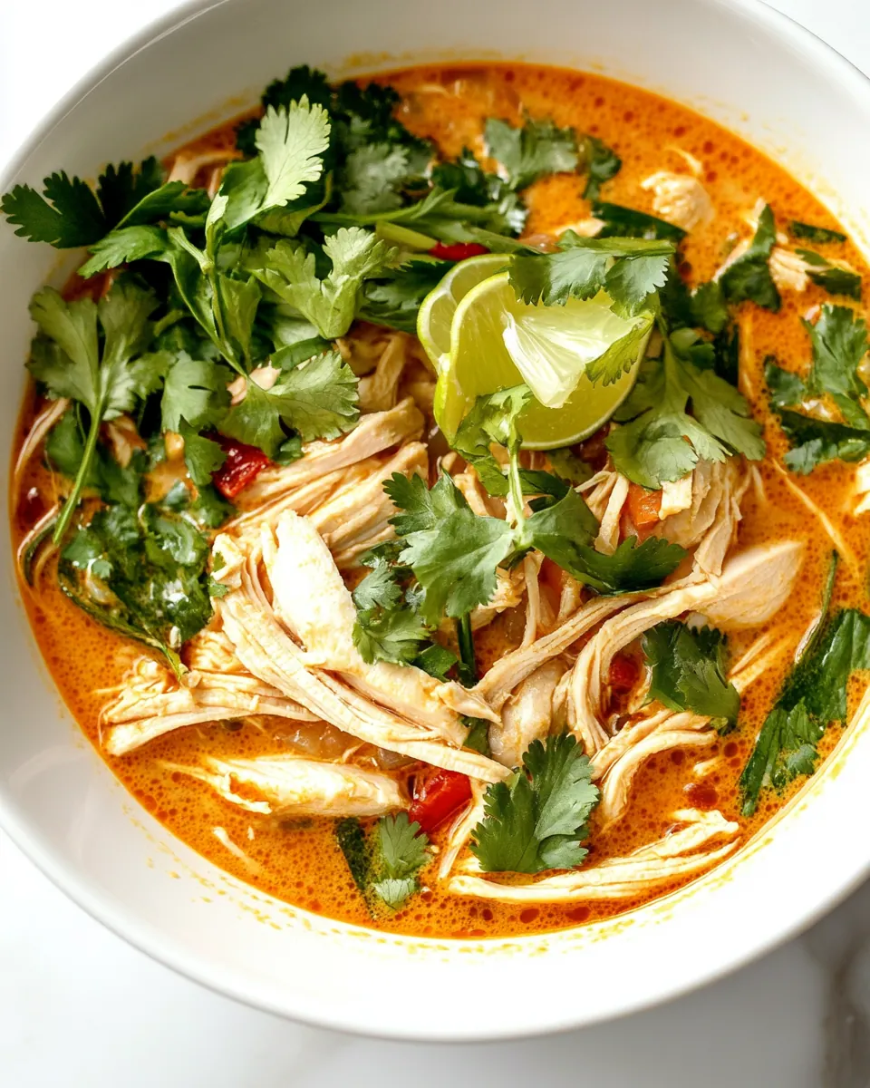 Easy Thai Chicken Curry Soup