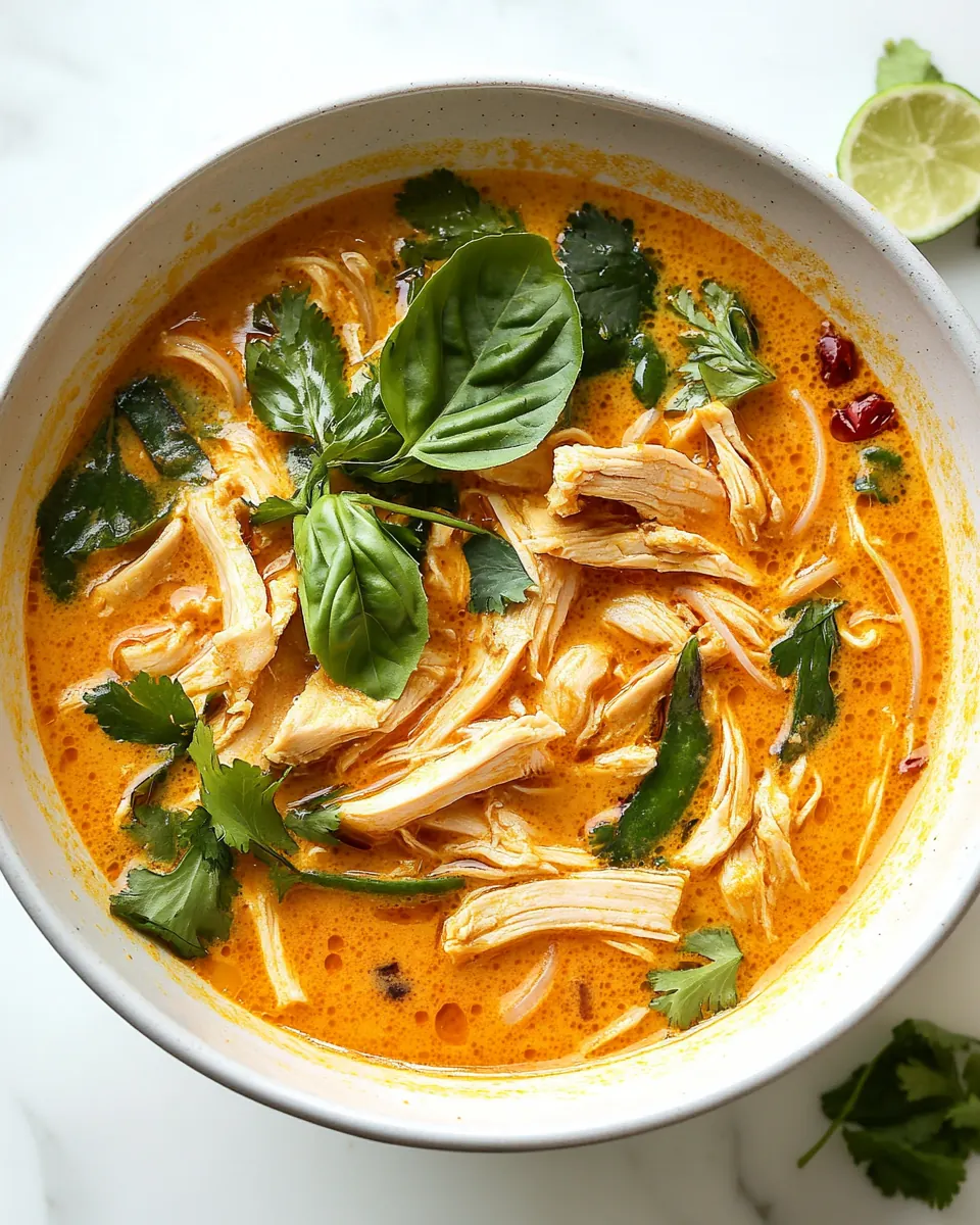 Easy Thai Chicken Curry Soup