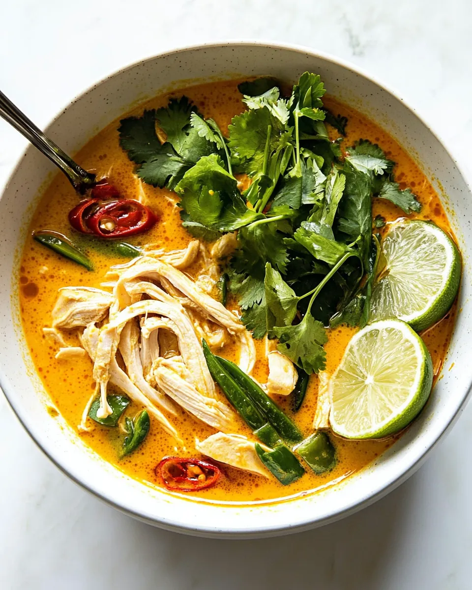 Easy Thai Chicken Curry Soup