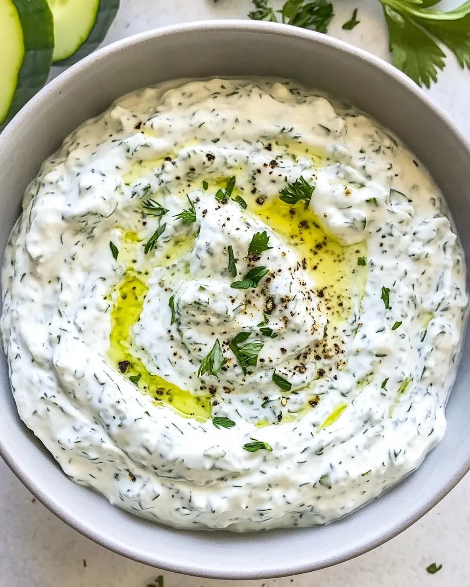 Easy Tzatziki Sauce Recipe