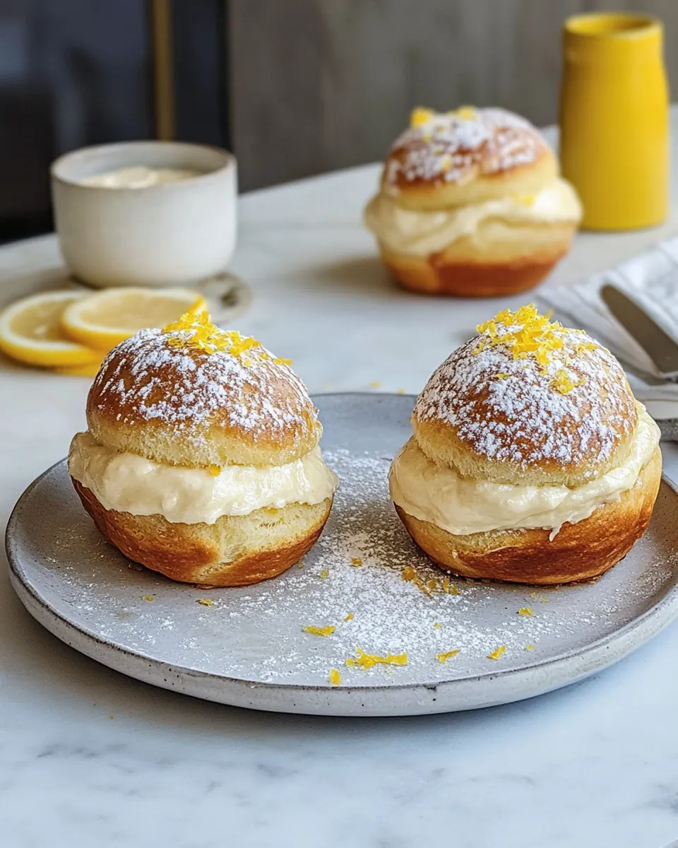 Edd Kimber’s Stuffed Lemon Brioche Buns