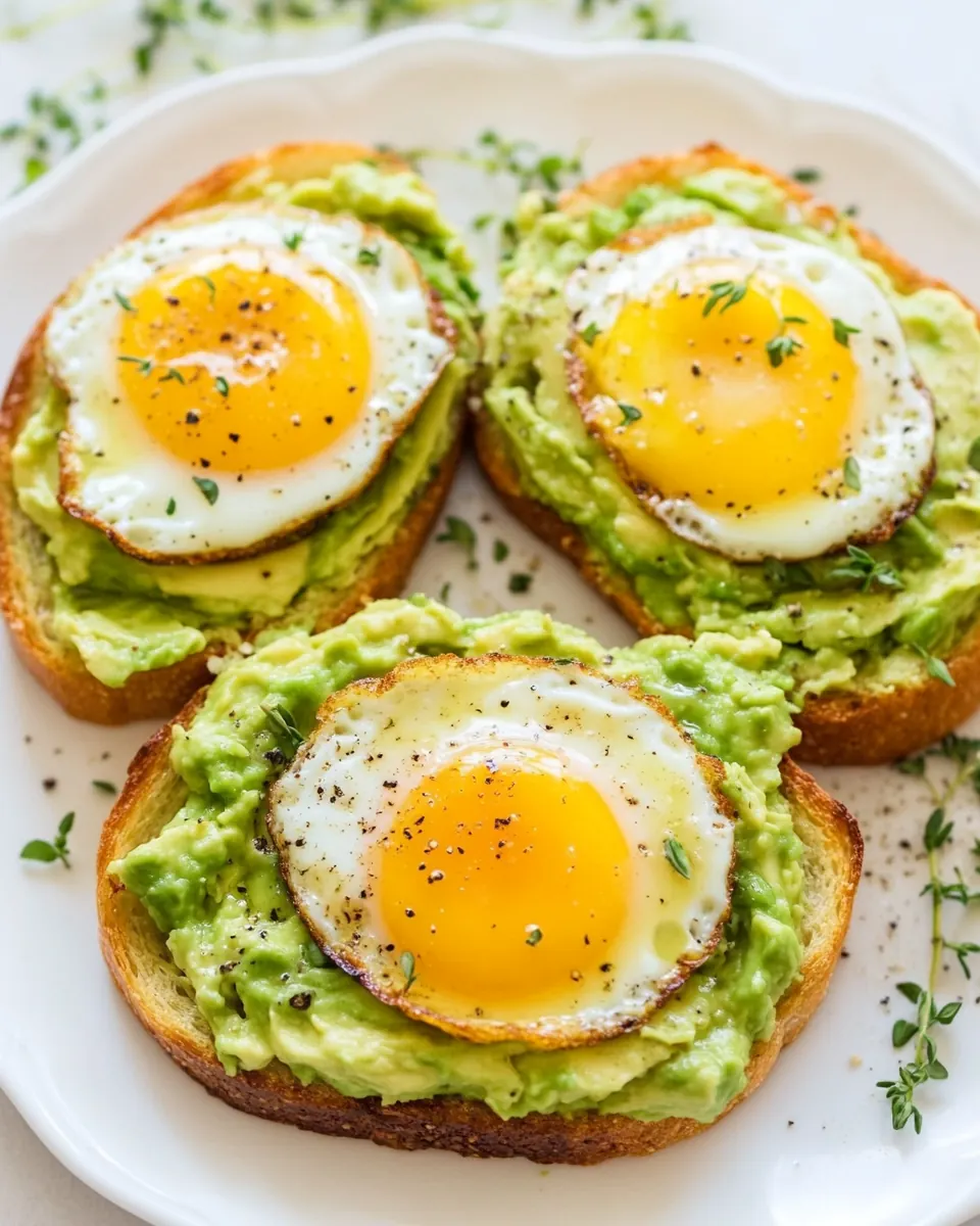 Egg In A Hole Avocado Toast