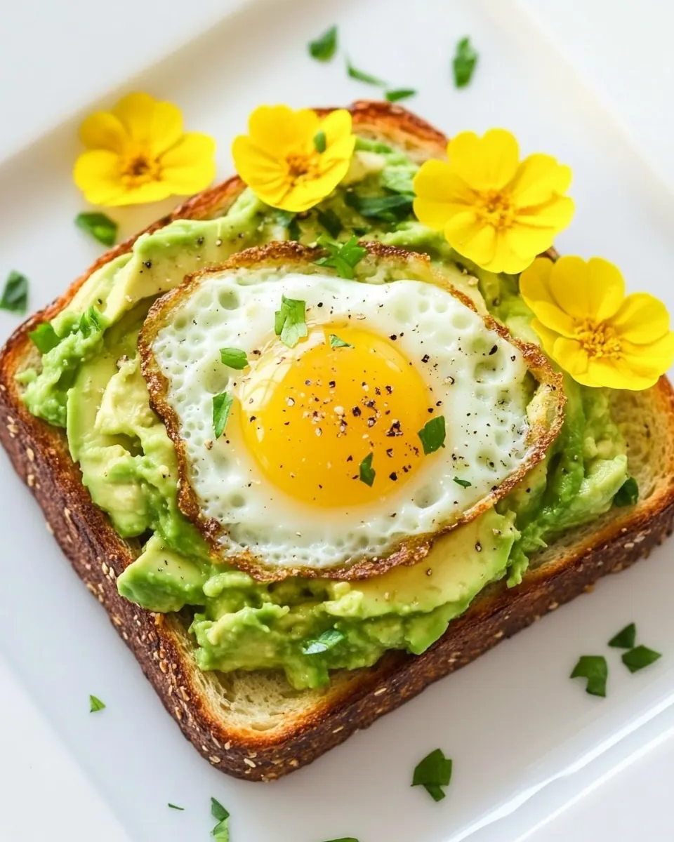 Egg In A Hole Avocado Toast