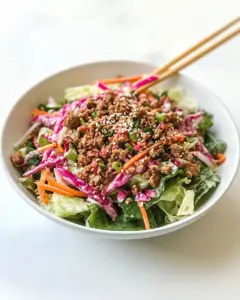 Egg Roll Salad with Asian Style Dressing