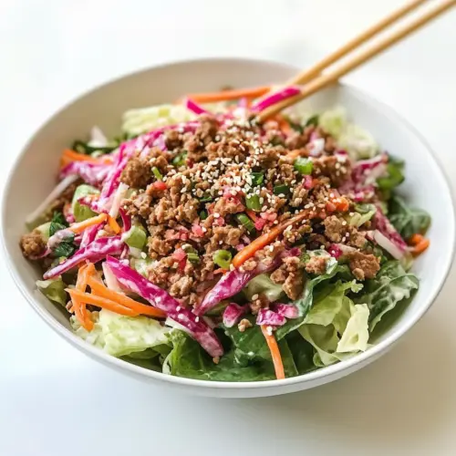 Egg Roll Salad with Asian Style Dressing