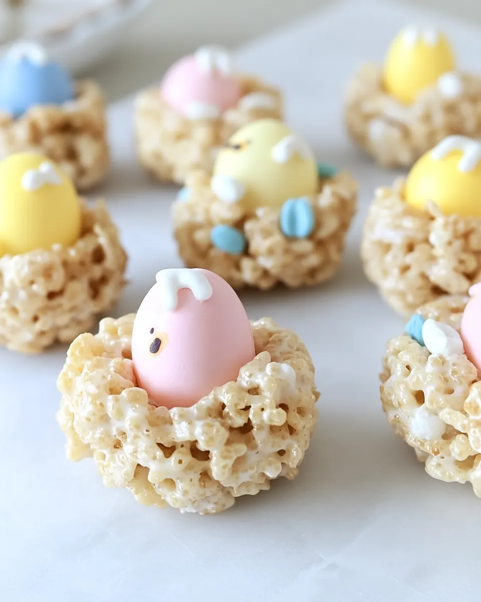 Egg Shaped Rice Krispies Treats
