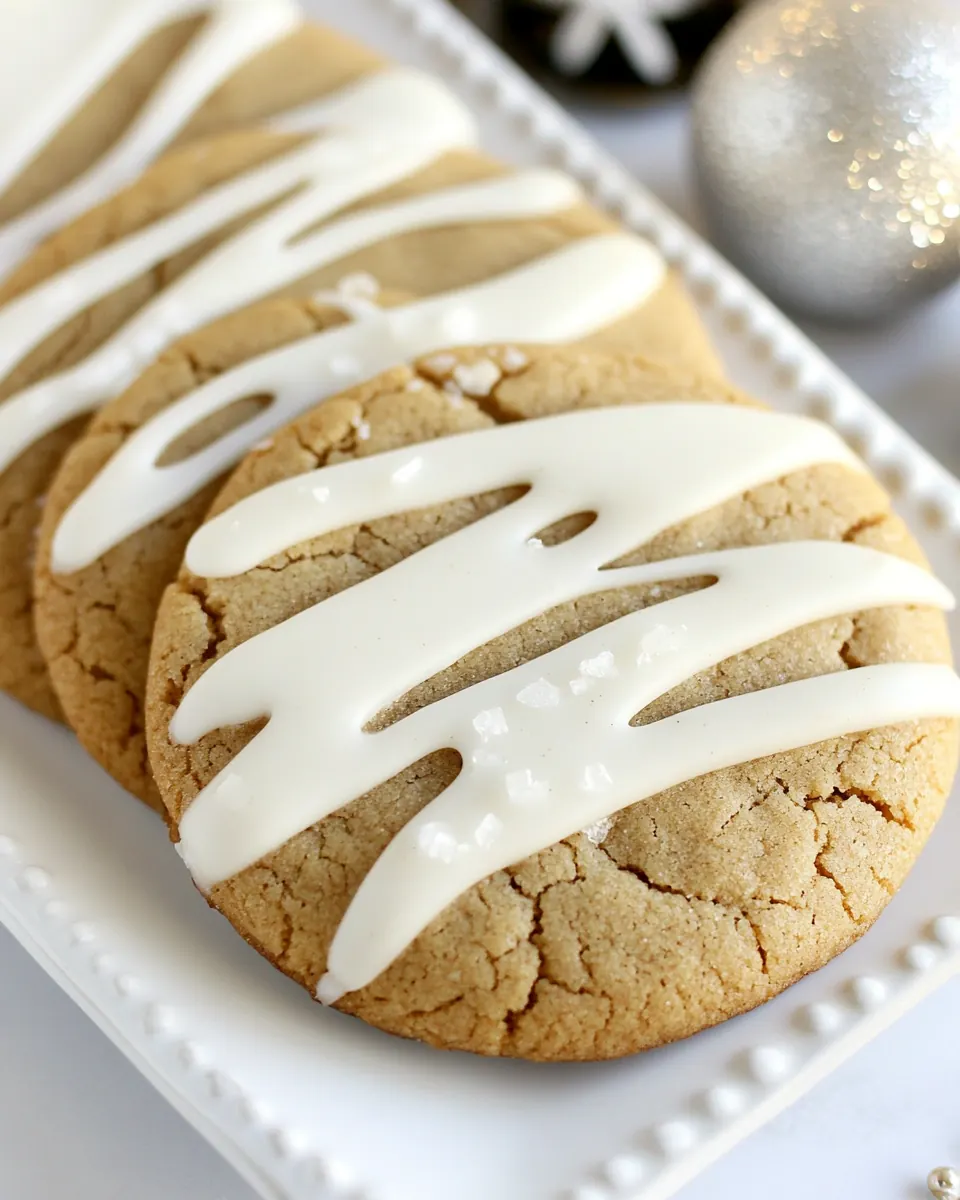 Eggnog Frosted Gingerbread Cookies