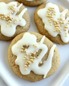 Eggnog Frosted Gingerbread Cookies