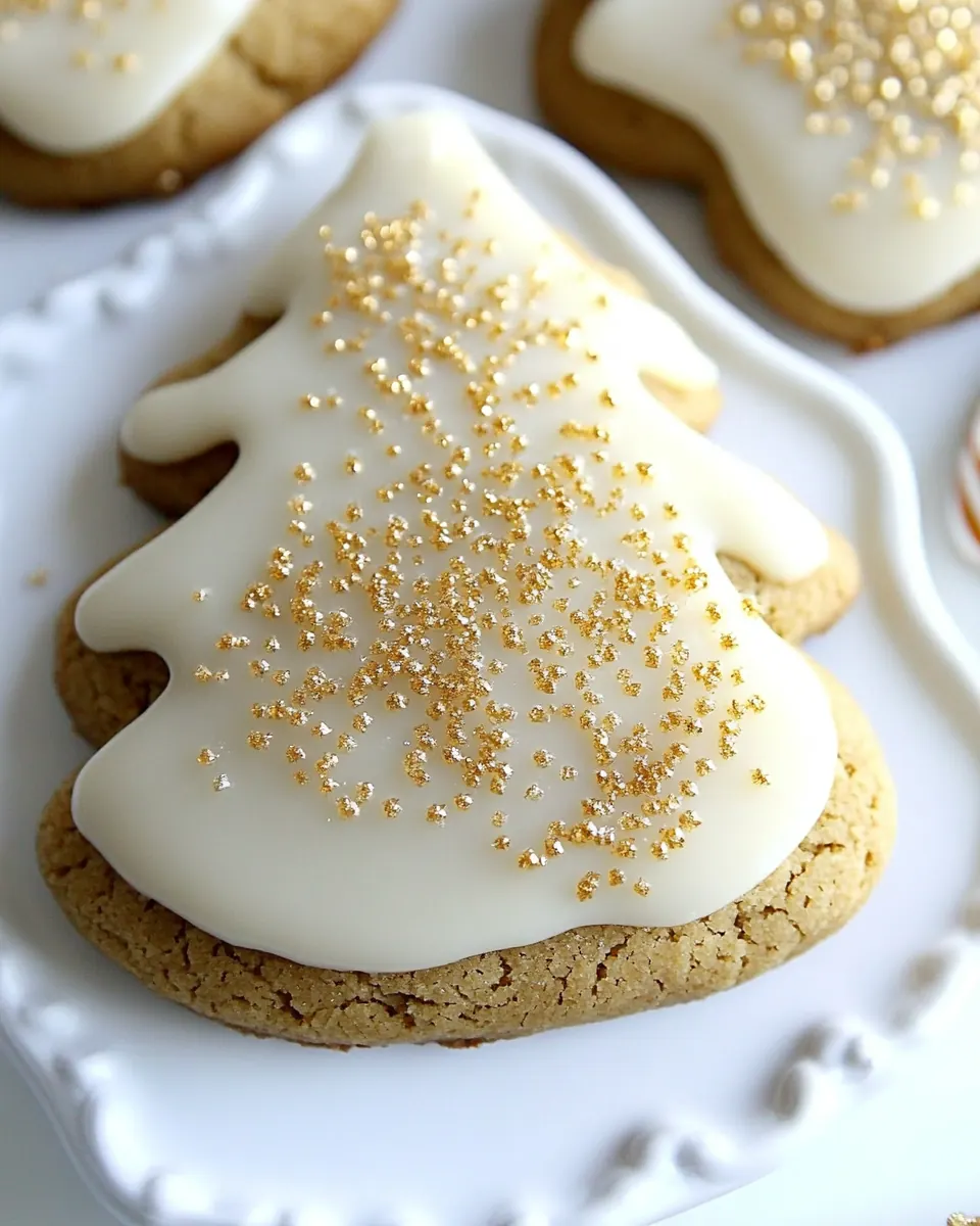Eggnog Frosted Gingerbread Cookies