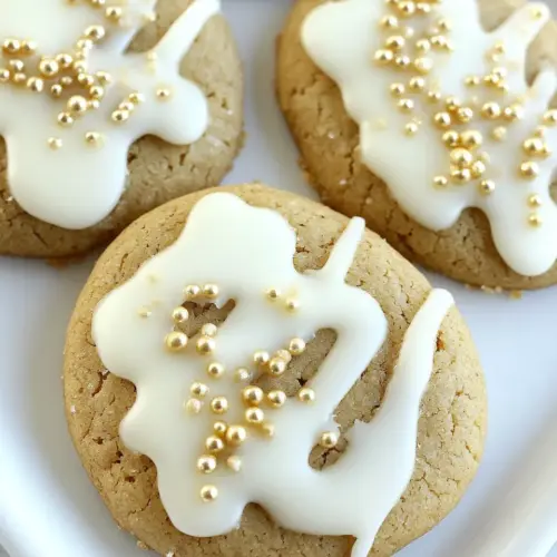 Eggnog Frosted Gingerbread Cookies