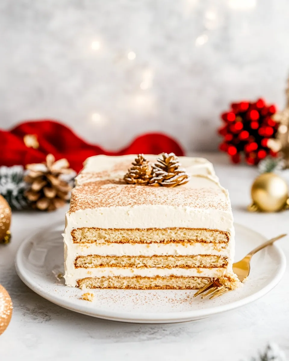 Eggnog Icebox Cake