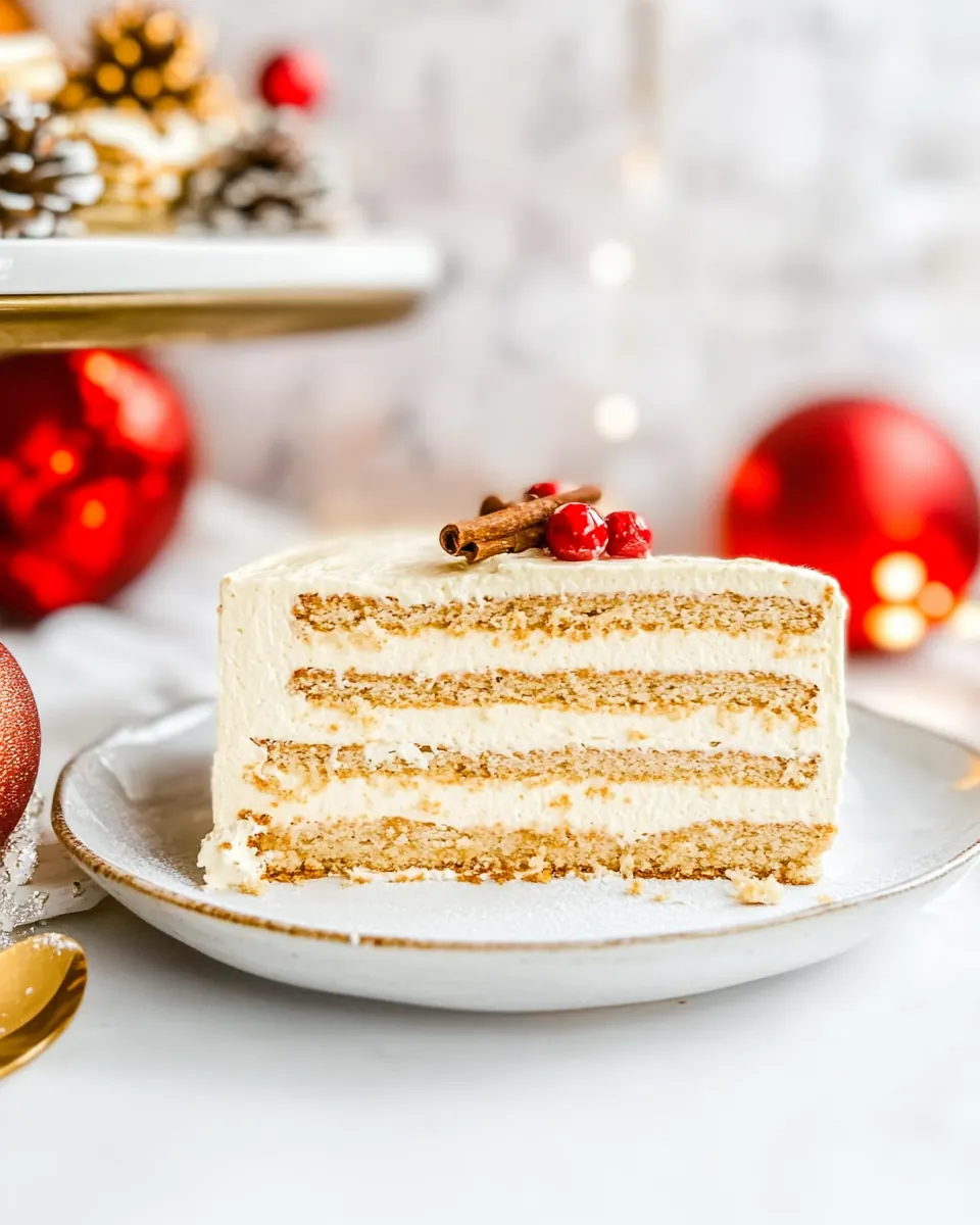 Eggnog Icebox Cake