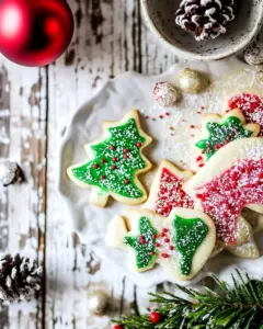 Eggnog Scented Sugar Cookies with Easy Vanilla Icing
