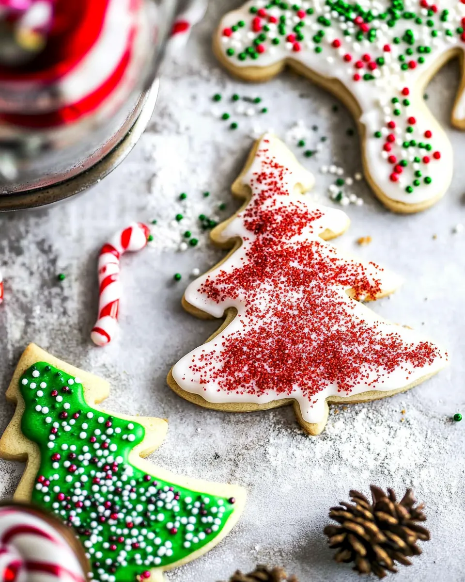 Eggnog Scented Sugar Cookies with Easy Vanilla Icing