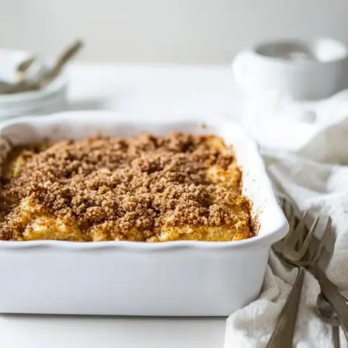 Eggnog Snickerdoodle Baked French Toast Casserole