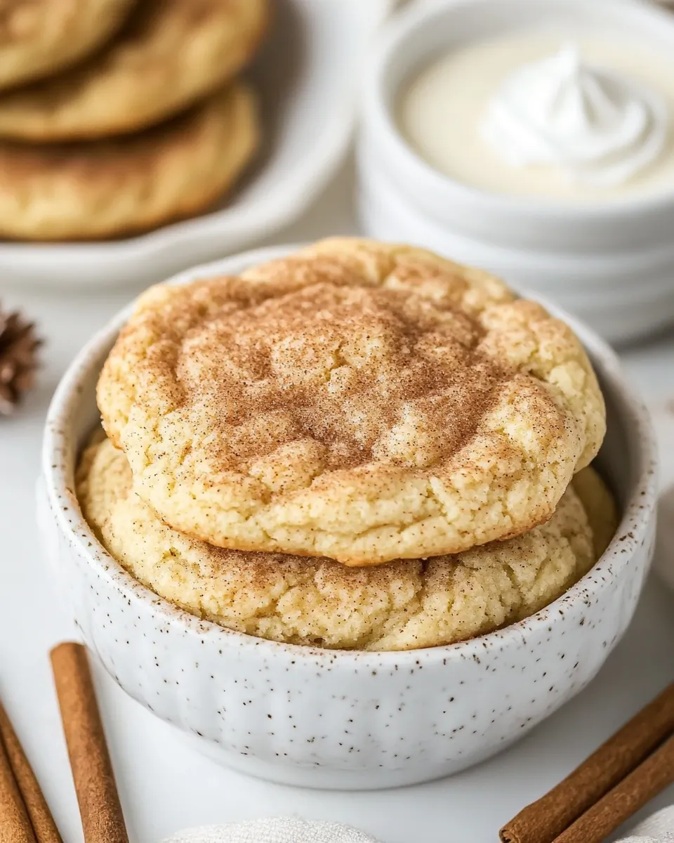 Eggnog Snickerdoodles