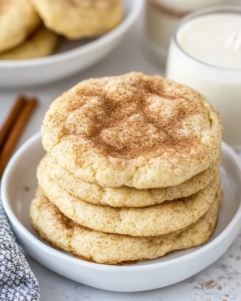 Eggnog Snickerdoodles