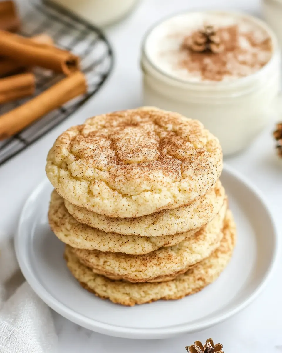 Eggnog Snickerdoodles