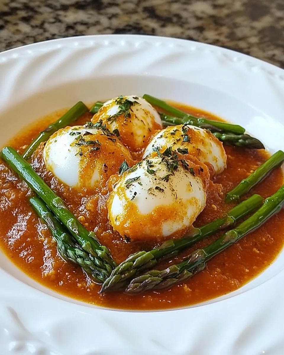 Eggs in Purgatory with Asparagus