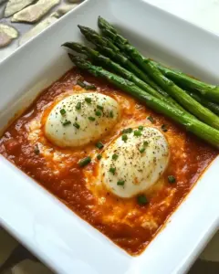 Eggs in Purgatory with Asparagus
