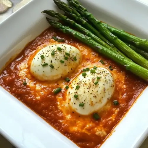 Eggs in Purgatory with Asparagus