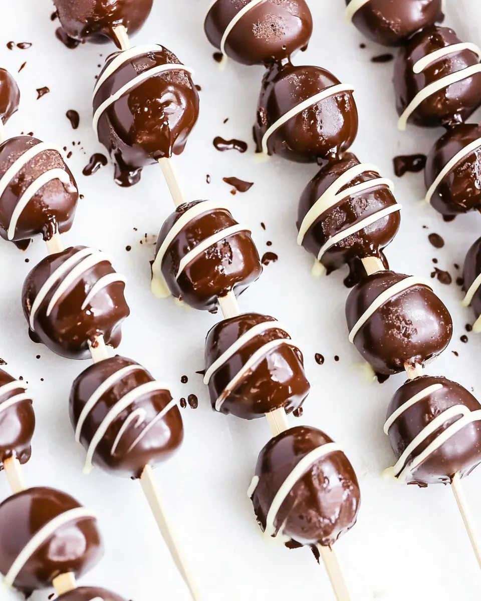 Embarrassingly Easy Chocolate Covered Grape Skewers