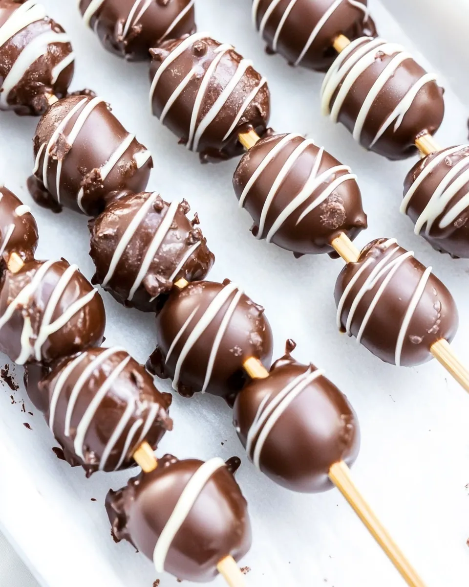 Embarrassingly Easy Chocolate Covered Grape Skewers