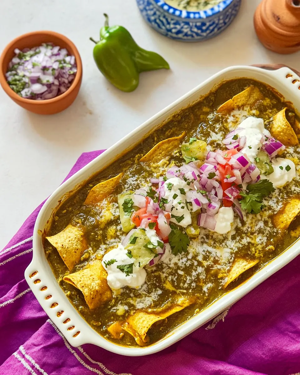 Enchiladas Verdes
