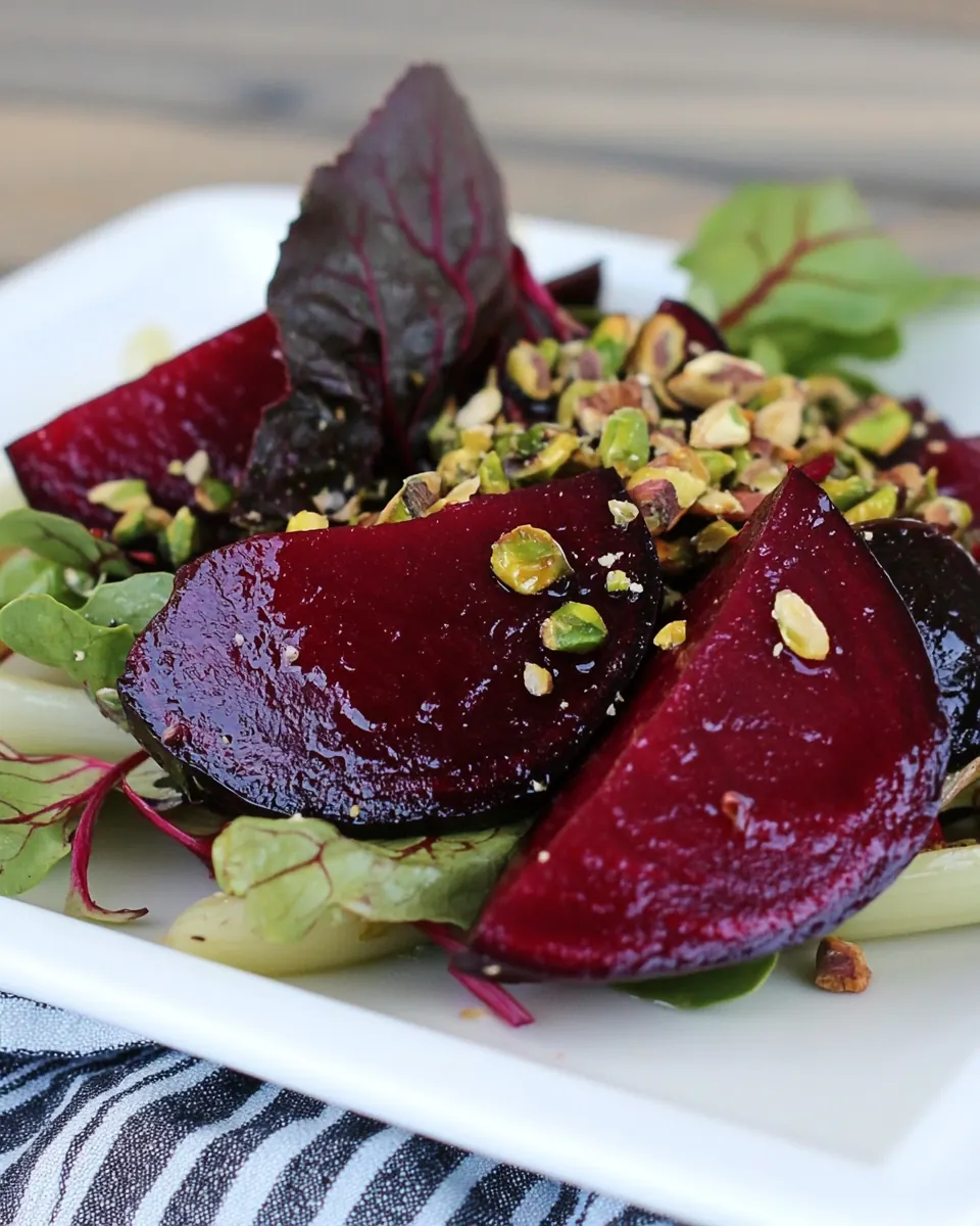Endive Salad with Roasted Beets and Pistachios
