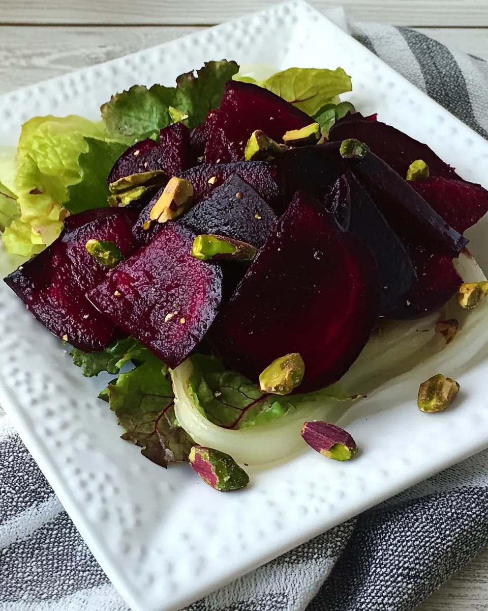 Endive Salad with Roasted Beets and Pistachios