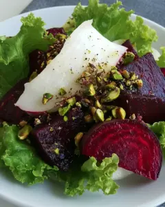 Endive Salad with Roasted Beets and Pistachios
