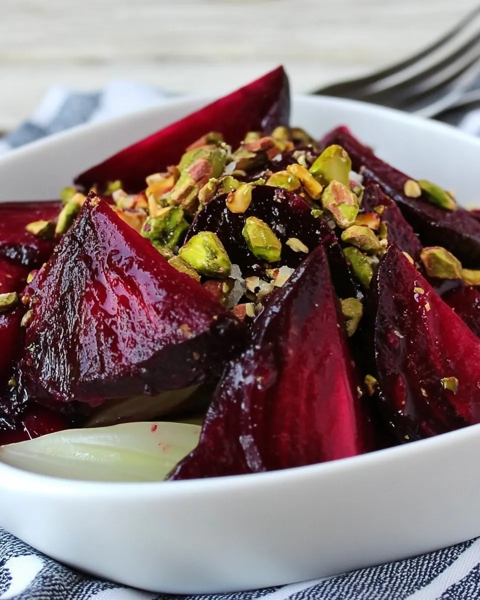Endive Salad with Roasted Beets and Pistachios