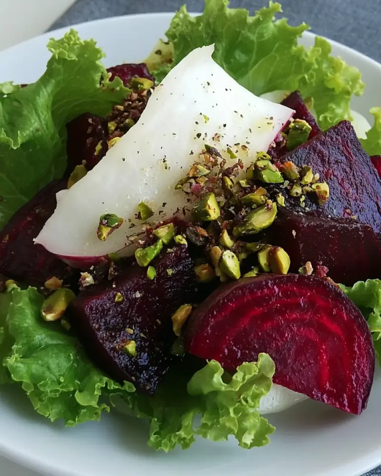 Endive Salad with Roasted Beets and Pistachios