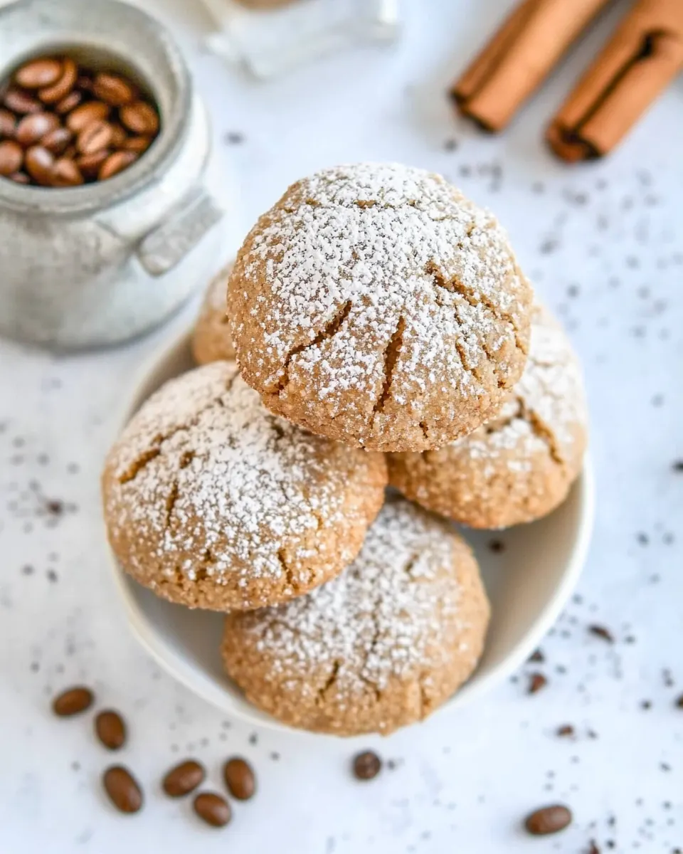 Espresso Amaretti Cookies