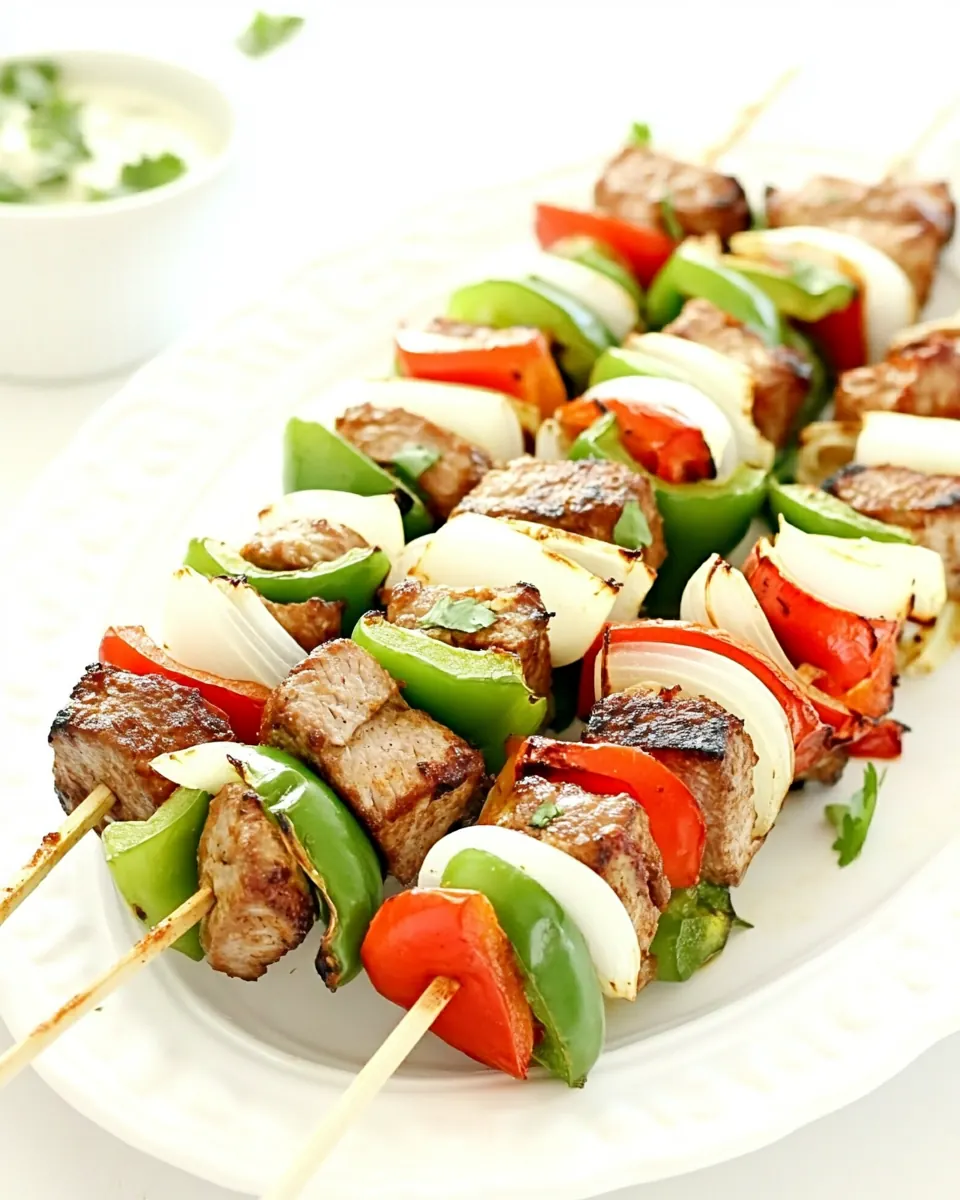 Fajitas on a Stick